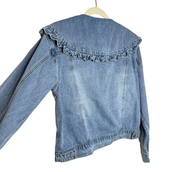 Mable Serenity Peter Pan Collar Denim Jacket, S - Picture 5 of 9